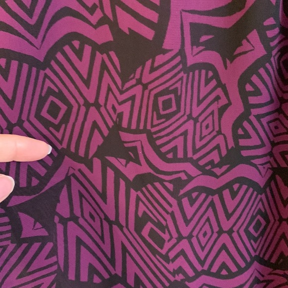 LYS Mini Dress Purple Black Spaghetti Straps Womens Size 3X - Picture 3 of 5